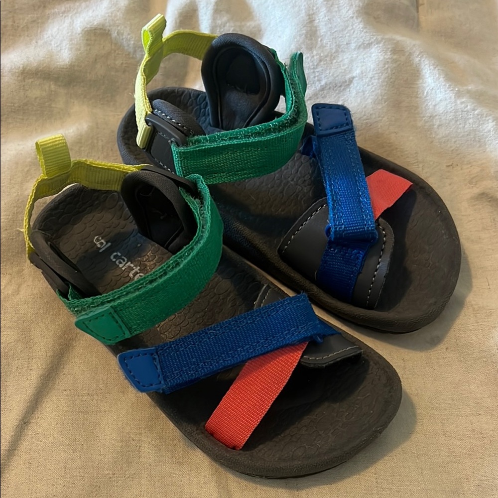 Carter's Kids Sandals - Green, Blue, and Red